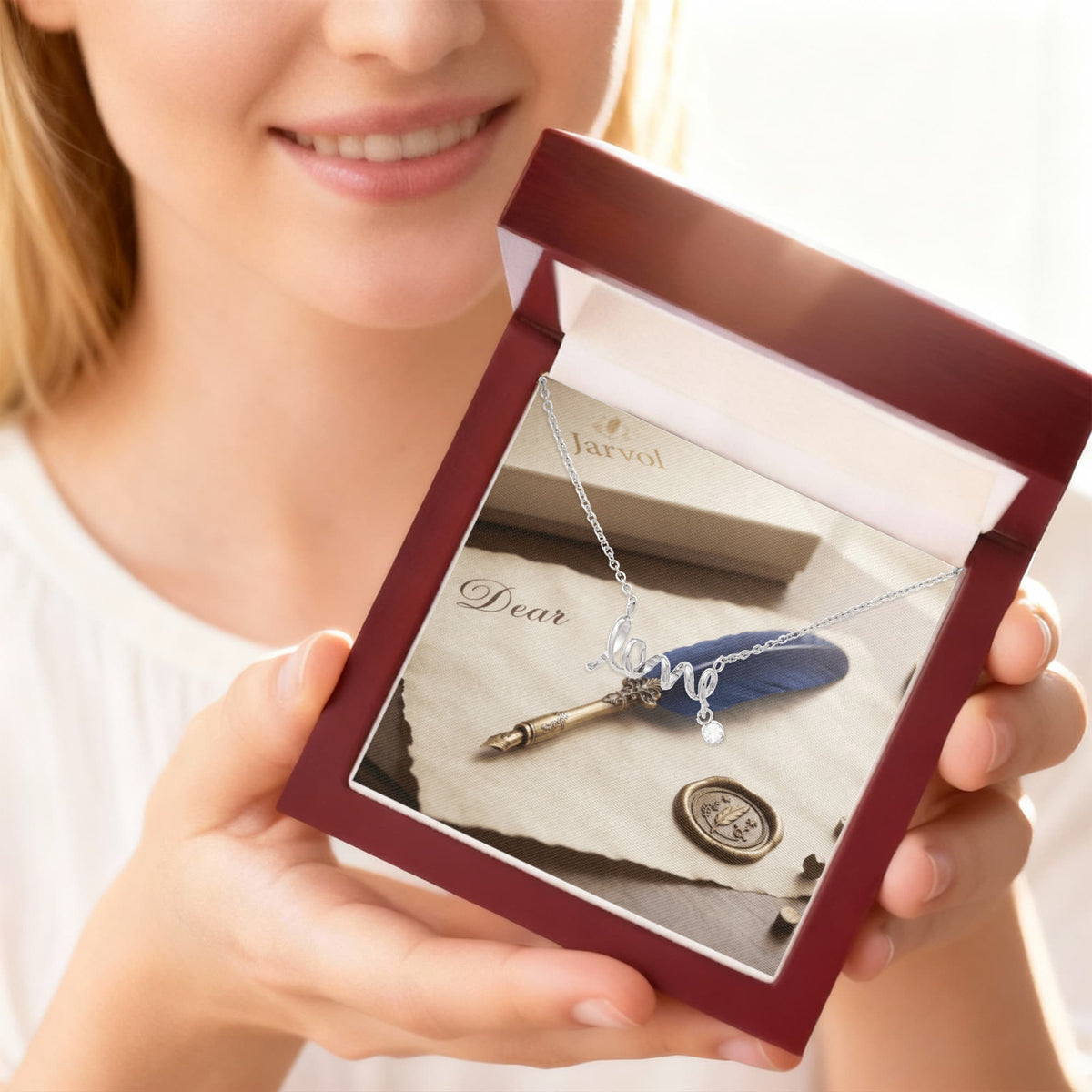 Jarvol | Scripted "LOVE" Necklace - Elegant Cursive Pendant Gift