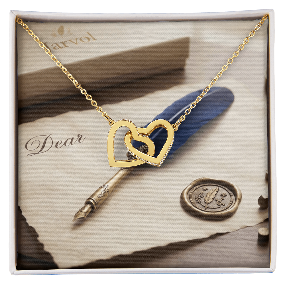 Interlocked Hearts — Eternal Bond Necklace