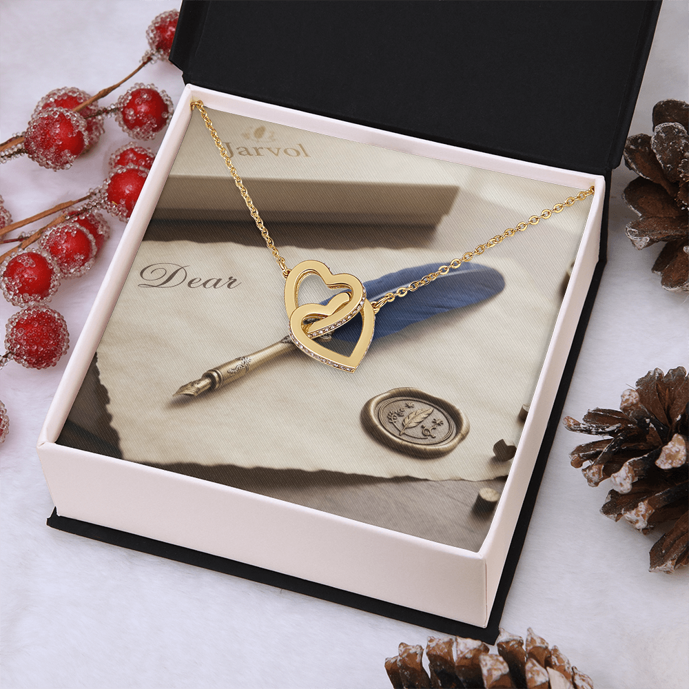 Interlocked Hearts — Eternal Bond Necklace