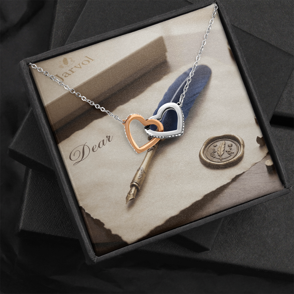 Interlocked Hearts — Eternal Bond Necklace