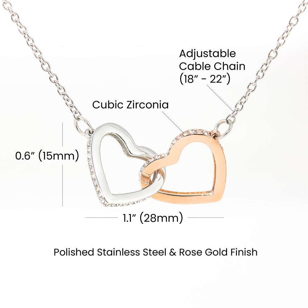 Interlocked Hearts — Eternal Bond Necklace