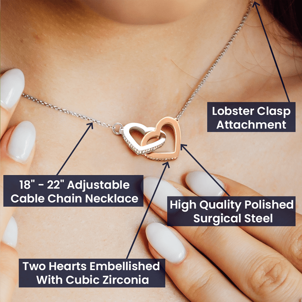 Interlocked Hearts — Eternal Bond Necklace