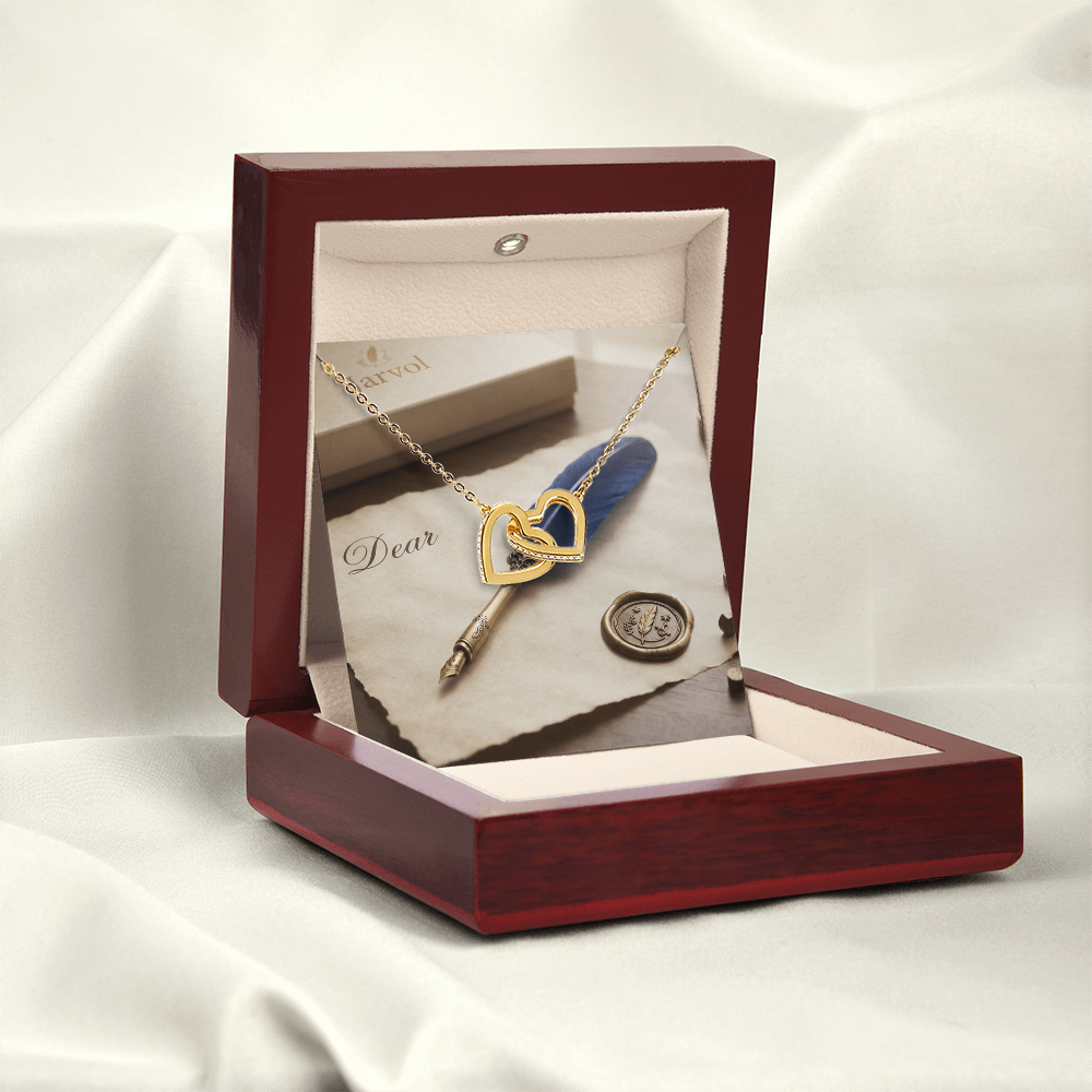 Interlocked Hearts — Eternal Bond Necklace