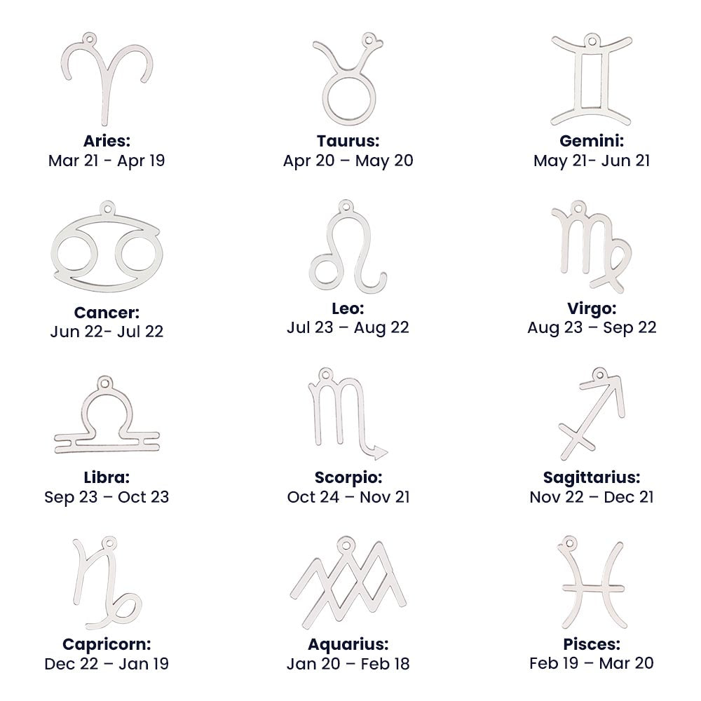 Steampunk Zodiac Star Sign Necklace