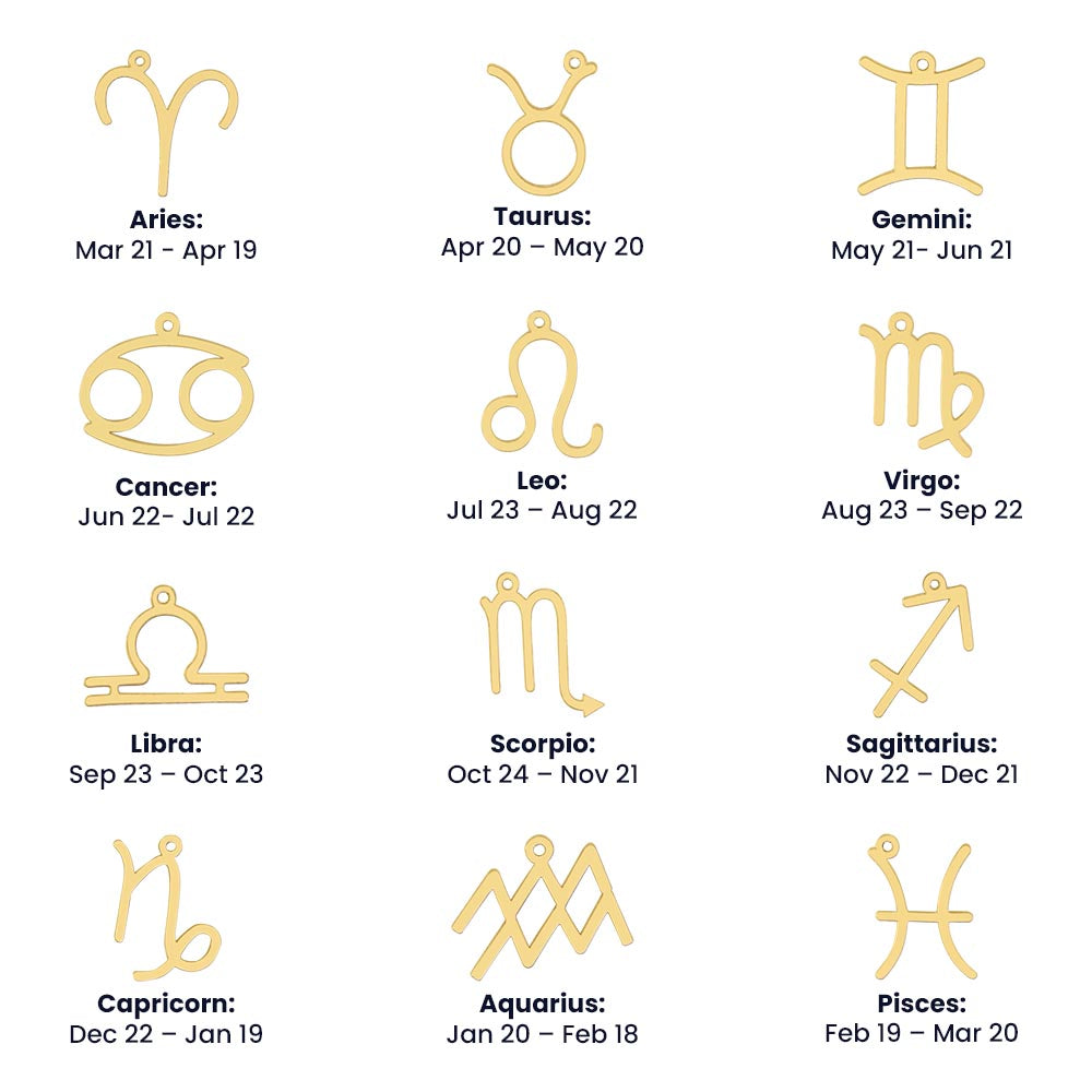 Steampunk Zodiac Star Sign Necklace