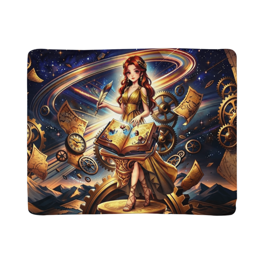 Celestial Goddess Sherpa Fleece Blanket