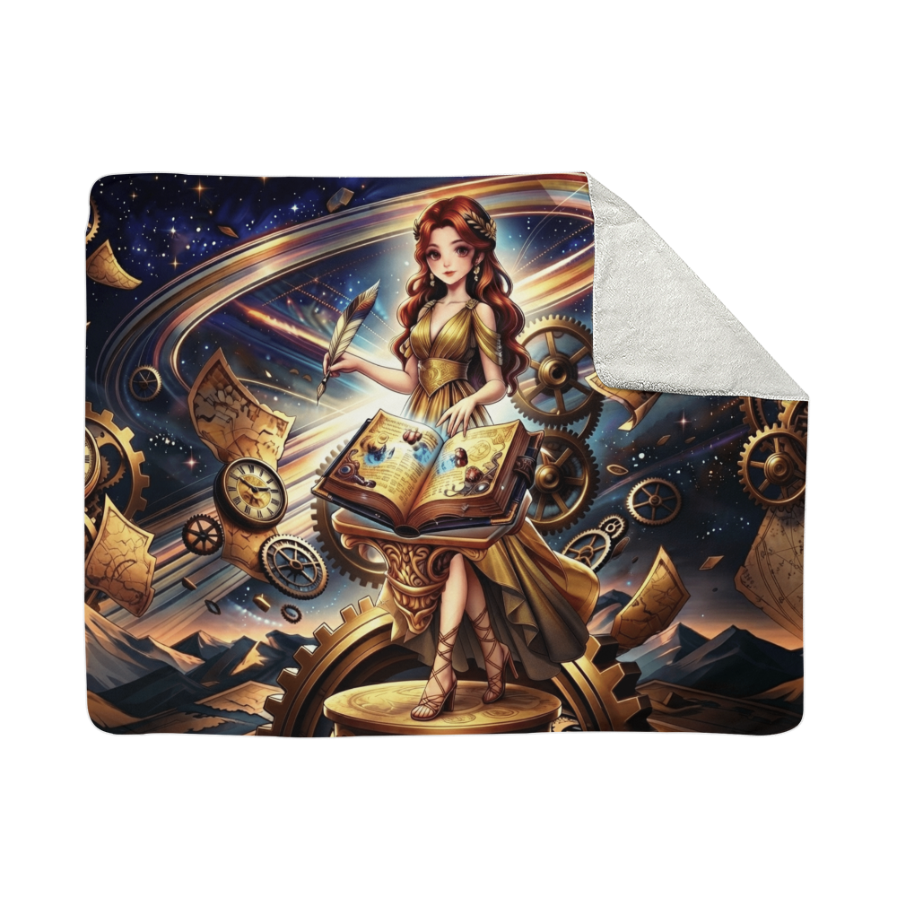 Celestial Goddess Sherpa Fleece Blanket