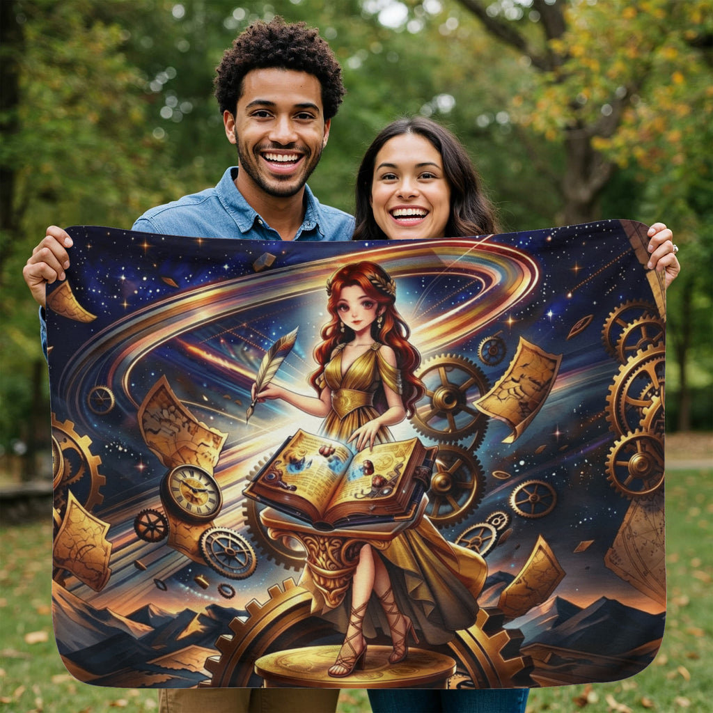 Celestial Goddess Sherpa Fleece Blanket