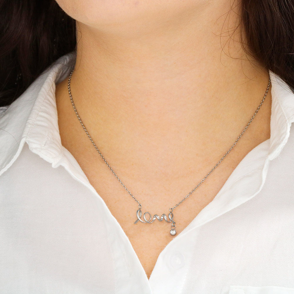 Jarvol | Scripted "LOVE" Necklace - Elegant Cursive Pendant Gift