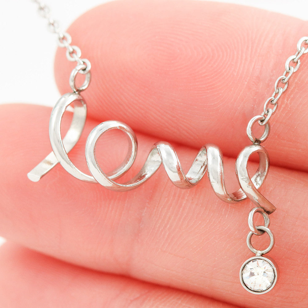 Jarvol | Scripted "LOVE" Necklace - Elegant Cursive Pendant Gift