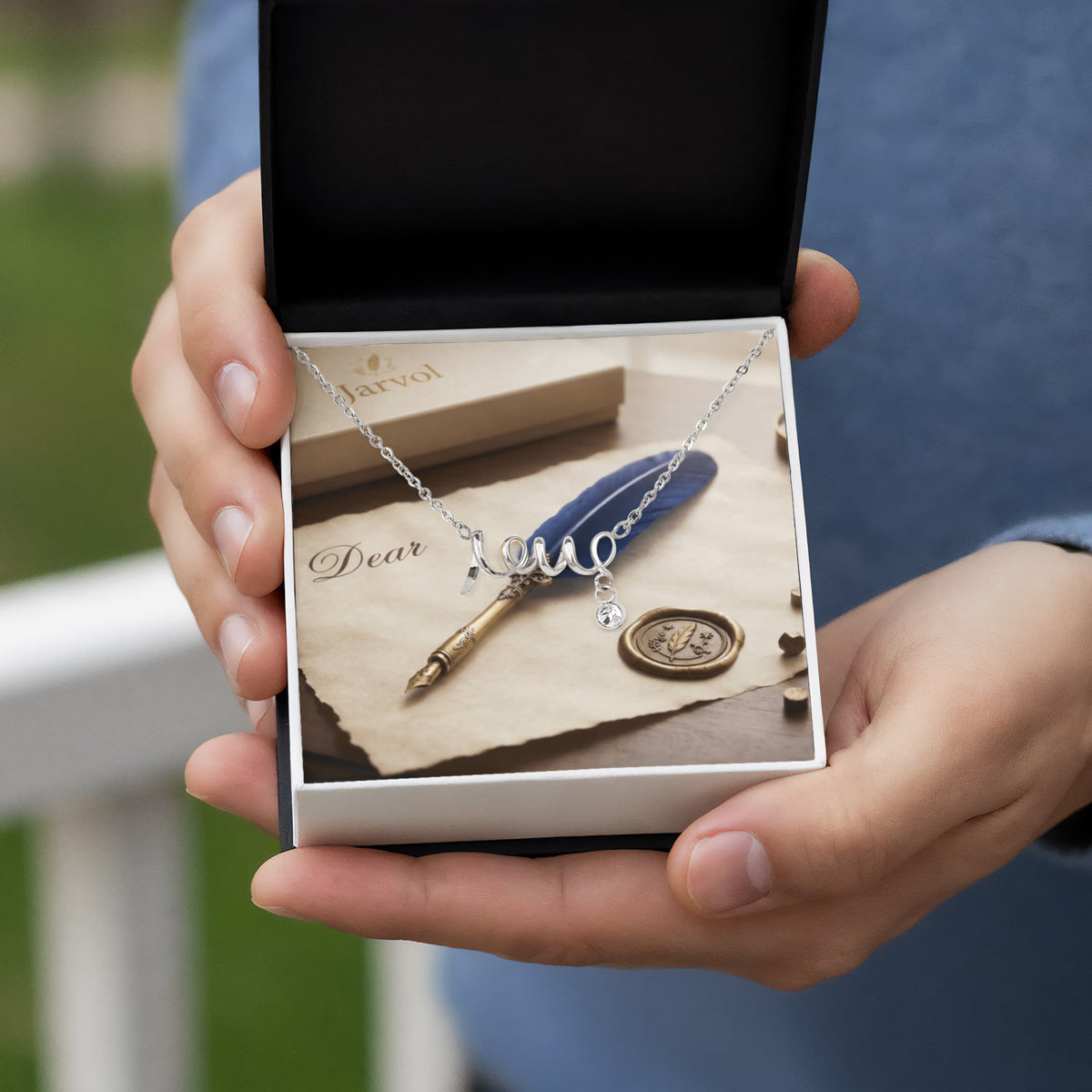 Jarvol | Scripted "LOVE" Necklace - Elegant Cursive Pendant Gift