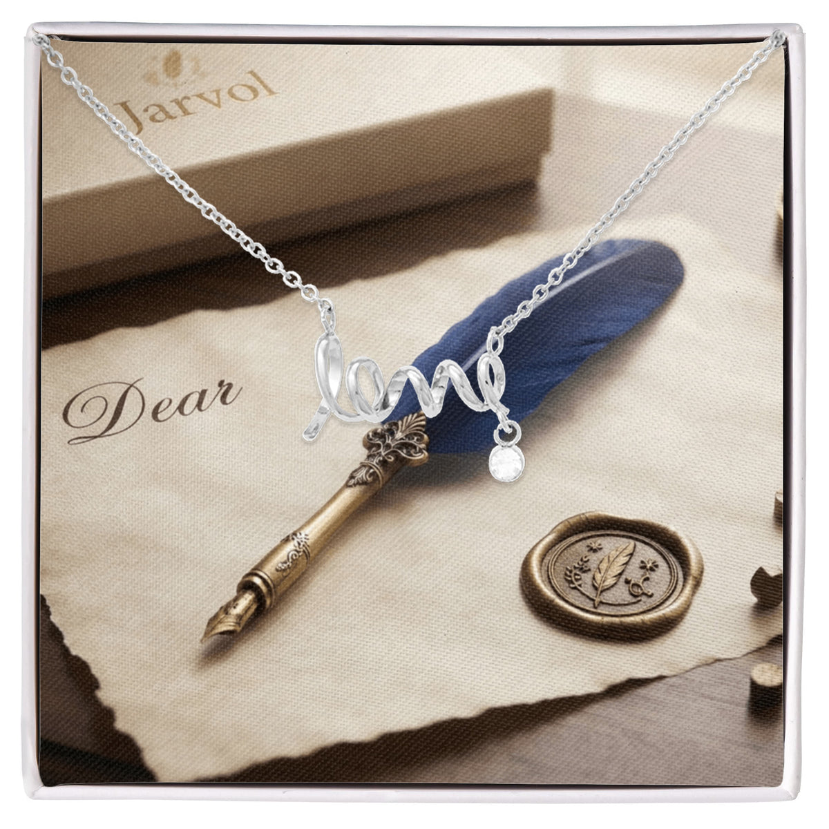 Jarvol | Scripted "LOVE" Necklace - Elegant Cursive Pendant Gift