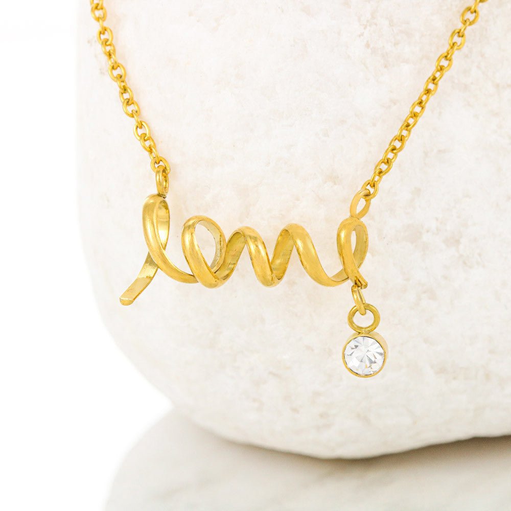 Jarvol | Scripted "LOVE" Necklace - Elegant Cursive Pendant Gift