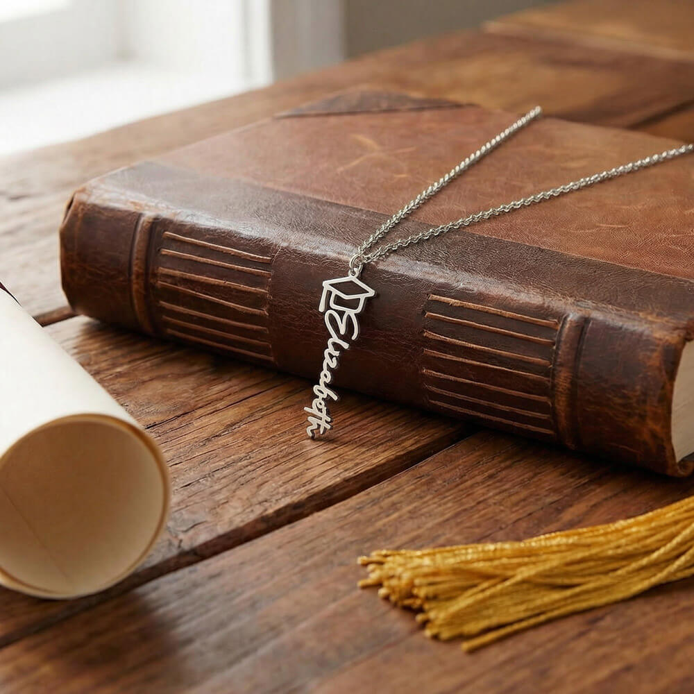 Personalized Graduate Name Pendant - Custom Graduation Gift