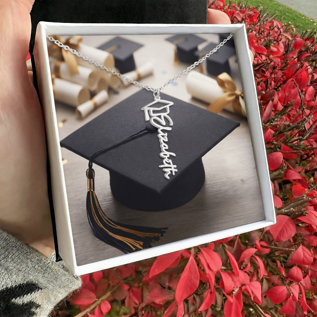 Personalized Graduate Name Pendant - Custom Graduation Gift